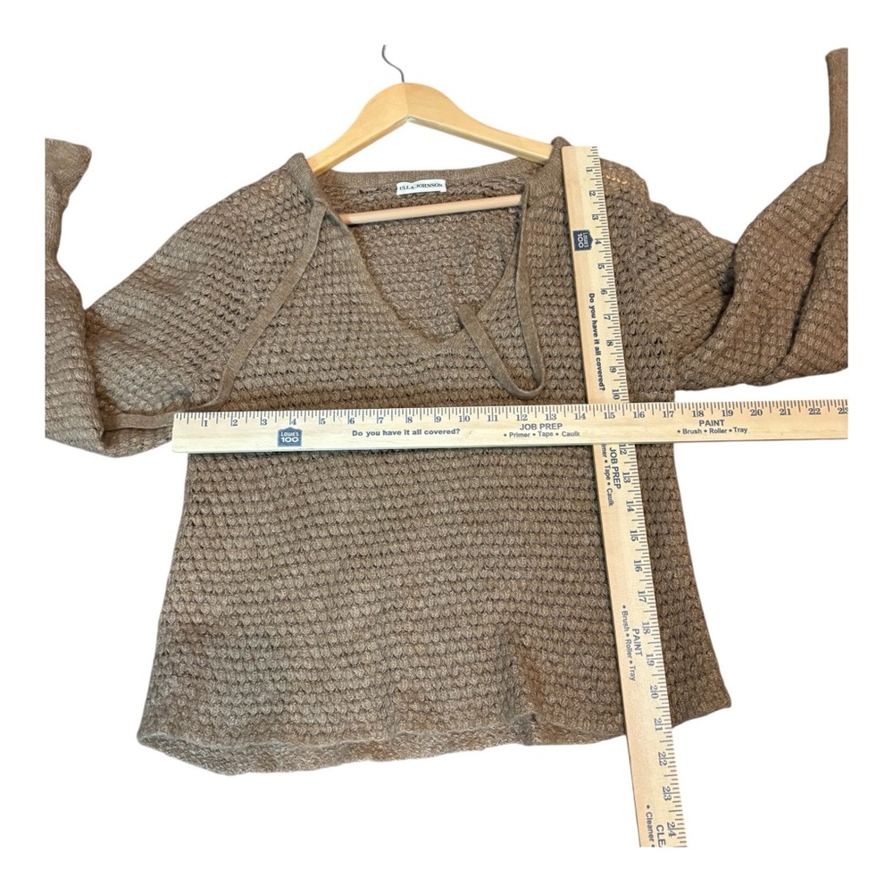 Ulla Johnson Lara Alpaca Wool blend Sweater pullover tie neck women’s size XL - Picture 8 of 11